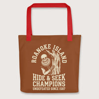 Red Roanoke Island Hide & Seek Bag - history buff gift by HistoHead