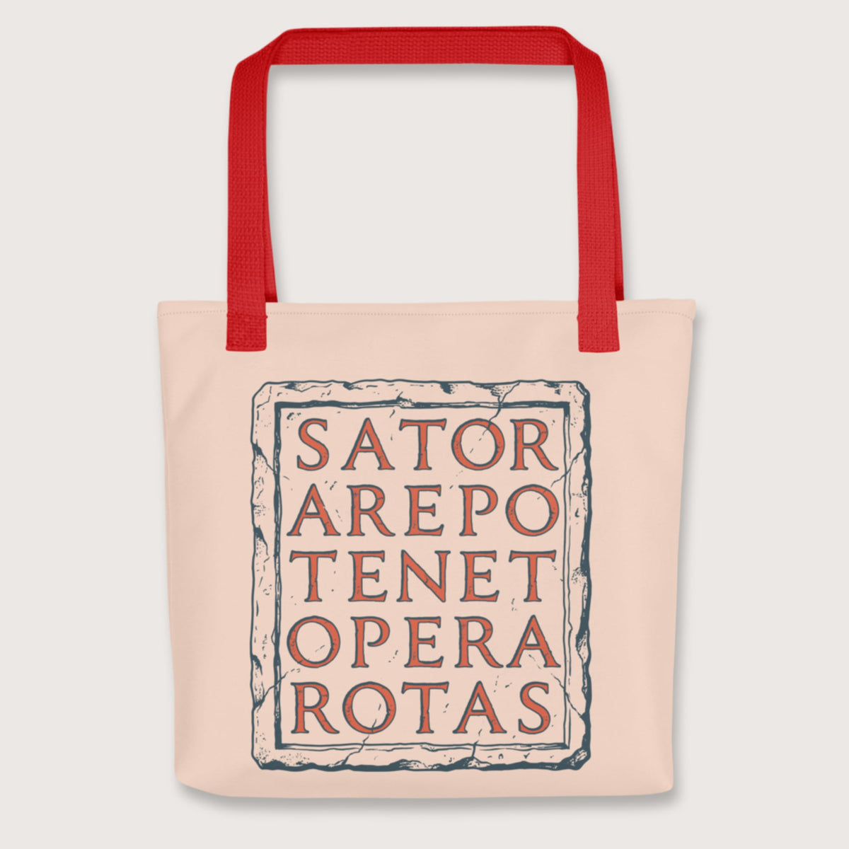 Red Sator Rotas Bag - history buff gift by HistoHead