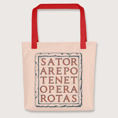 Red Sator Rotas Bag - history buff gift by HistoHead