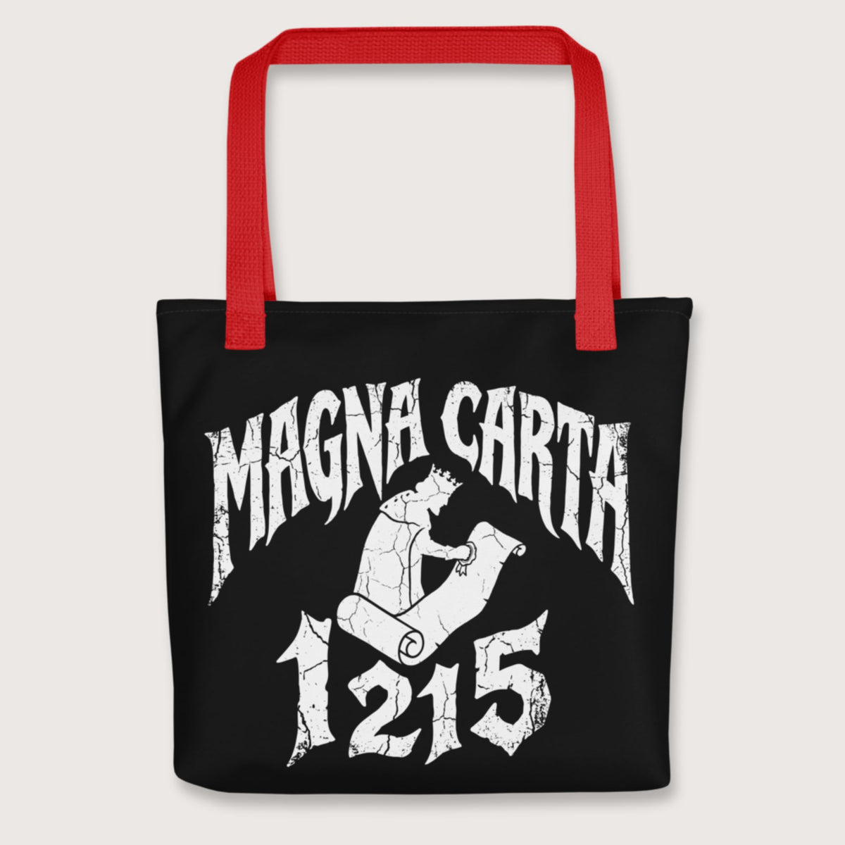 Red Magna Carta 1215 Bag - history buff gift by HistoHead