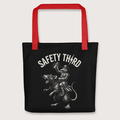 Red Plague Doctor Safety Third Bag - history buff gift by HistoHead