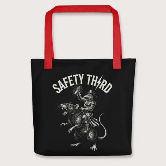 Red Plague Doctor Safety Third Bag - history buff gift by HistoHead