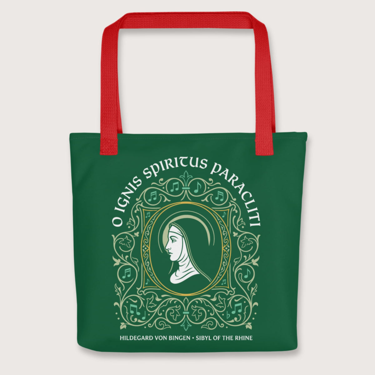 Red Hildegard von Bingen Bag - history buff gift by HistoHead