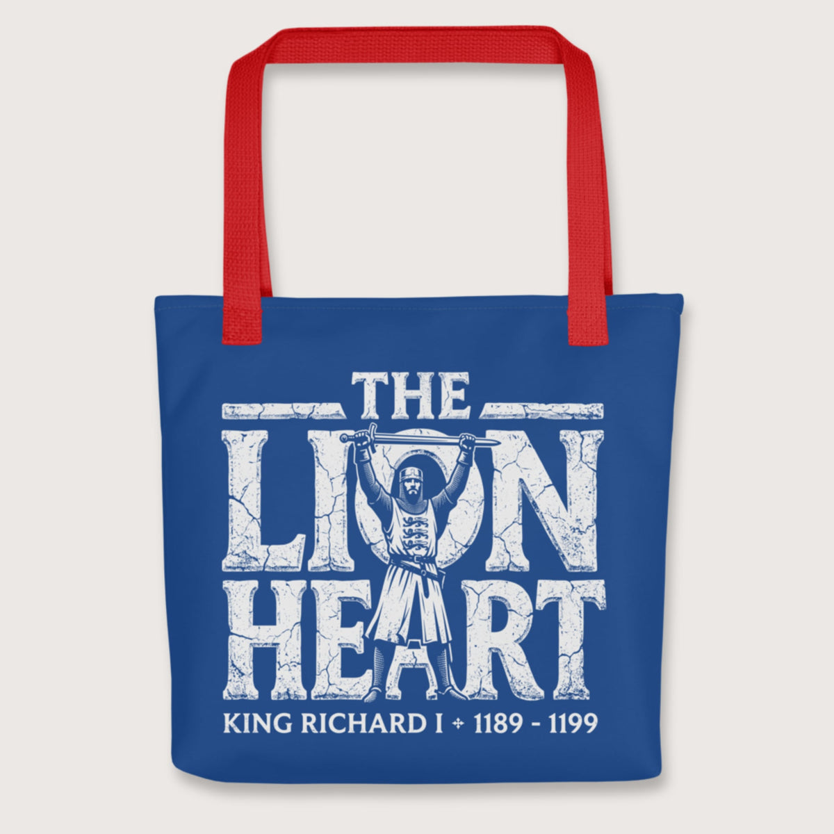 Red Richard the Lionheart Bag - history buff gift by HistoHead