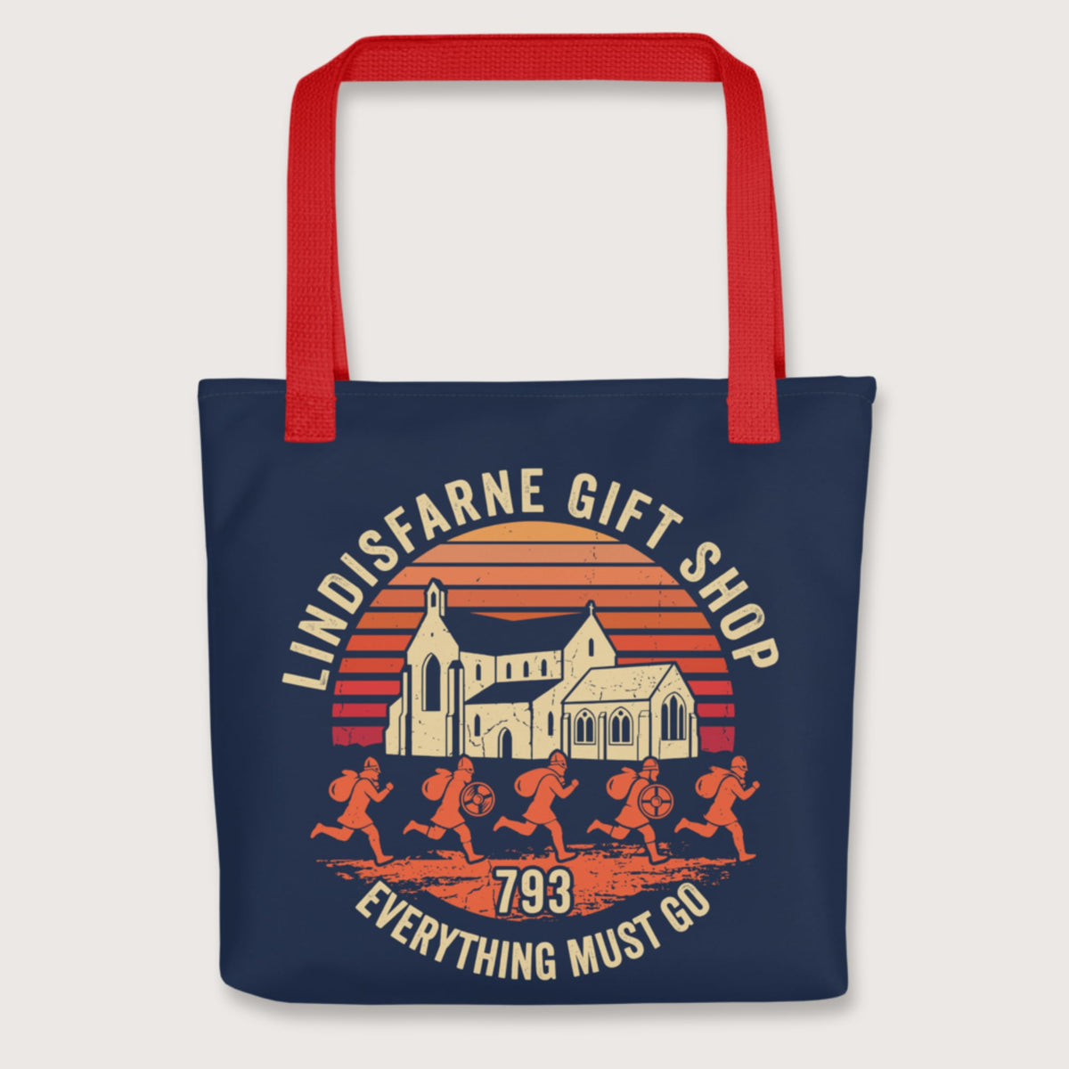 Red Lindisfarne Gift Shop 793 Bag - history buff gift by HistoHead