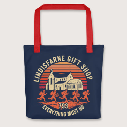 Red Lindisfarne Gift Shop 793 Bag - history buff gift by HistoHead