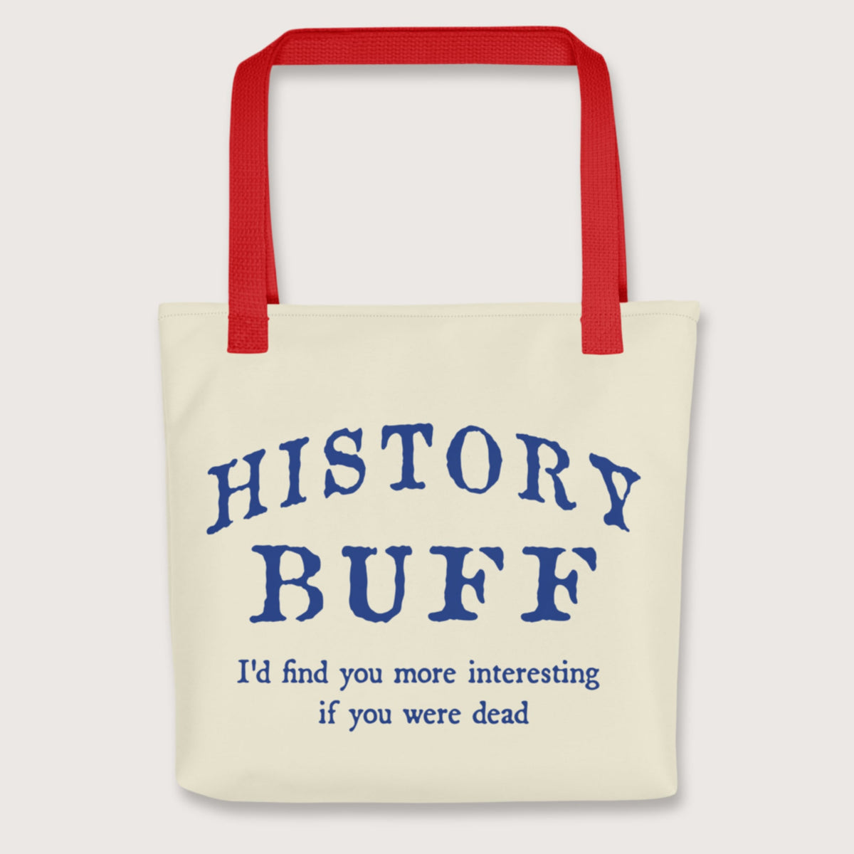 Red History Buff Bag - history buff gift by HistoHead