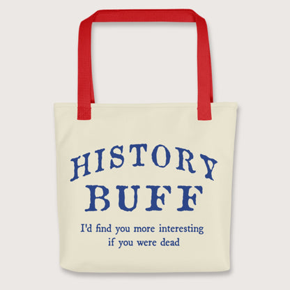 Red History Buff Bag - history buff gift by HistoHead
