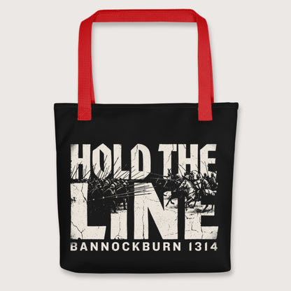 Red Hold The Line Bannockburn 1314 Bag - history buff gift by HistoHead