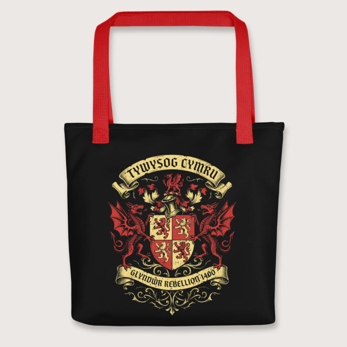Red Glyndwr Rebellion 1400 Bag - history buff gift by HistoHead