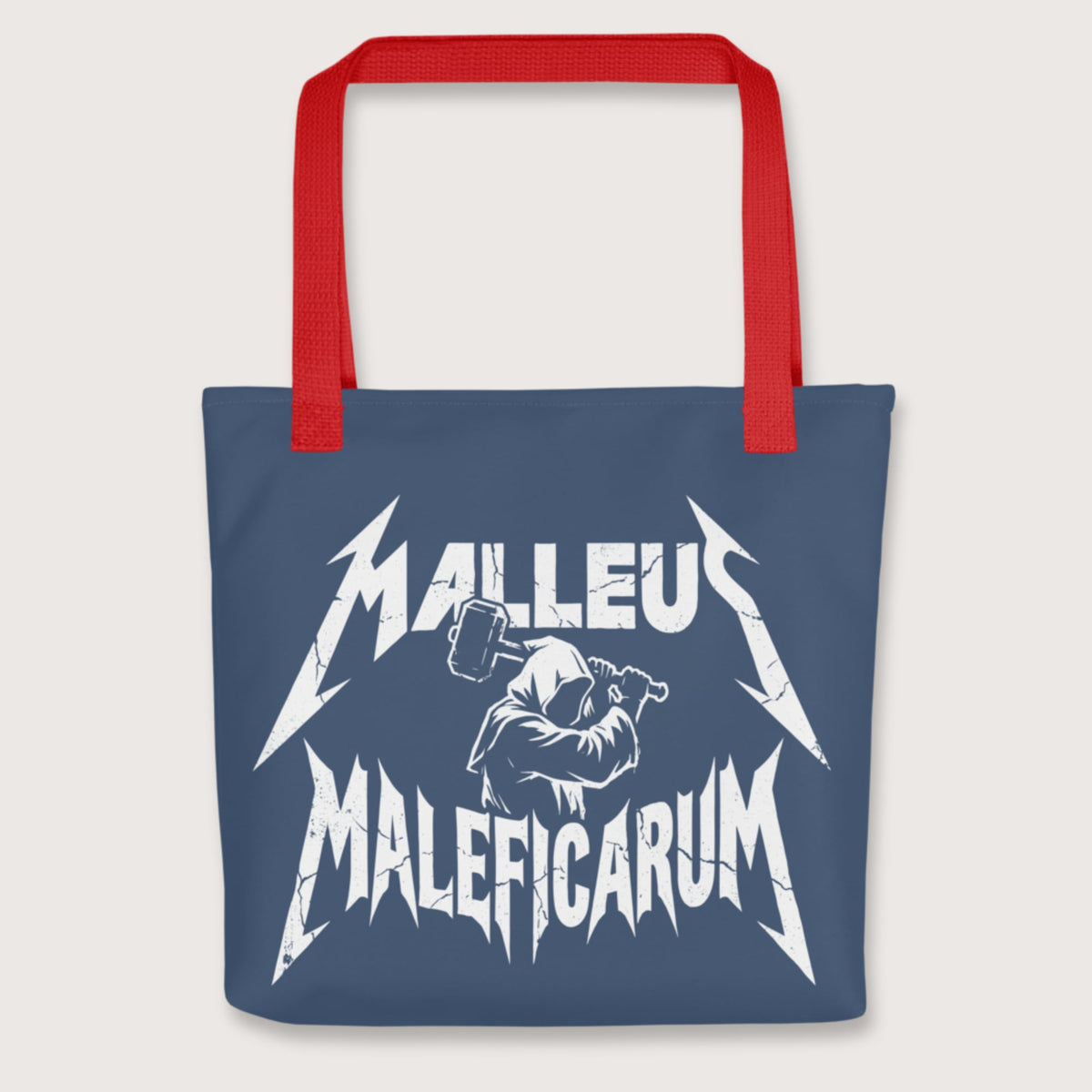 Red Malleus Maleficarum Bag - history buff gift by HistoHead