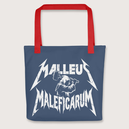 Red Malleus Maleficarum Bag - history buff gift by HistoHead