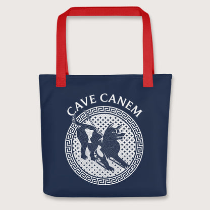 Red Cave Canem Bag - history buff gift by HistoHead