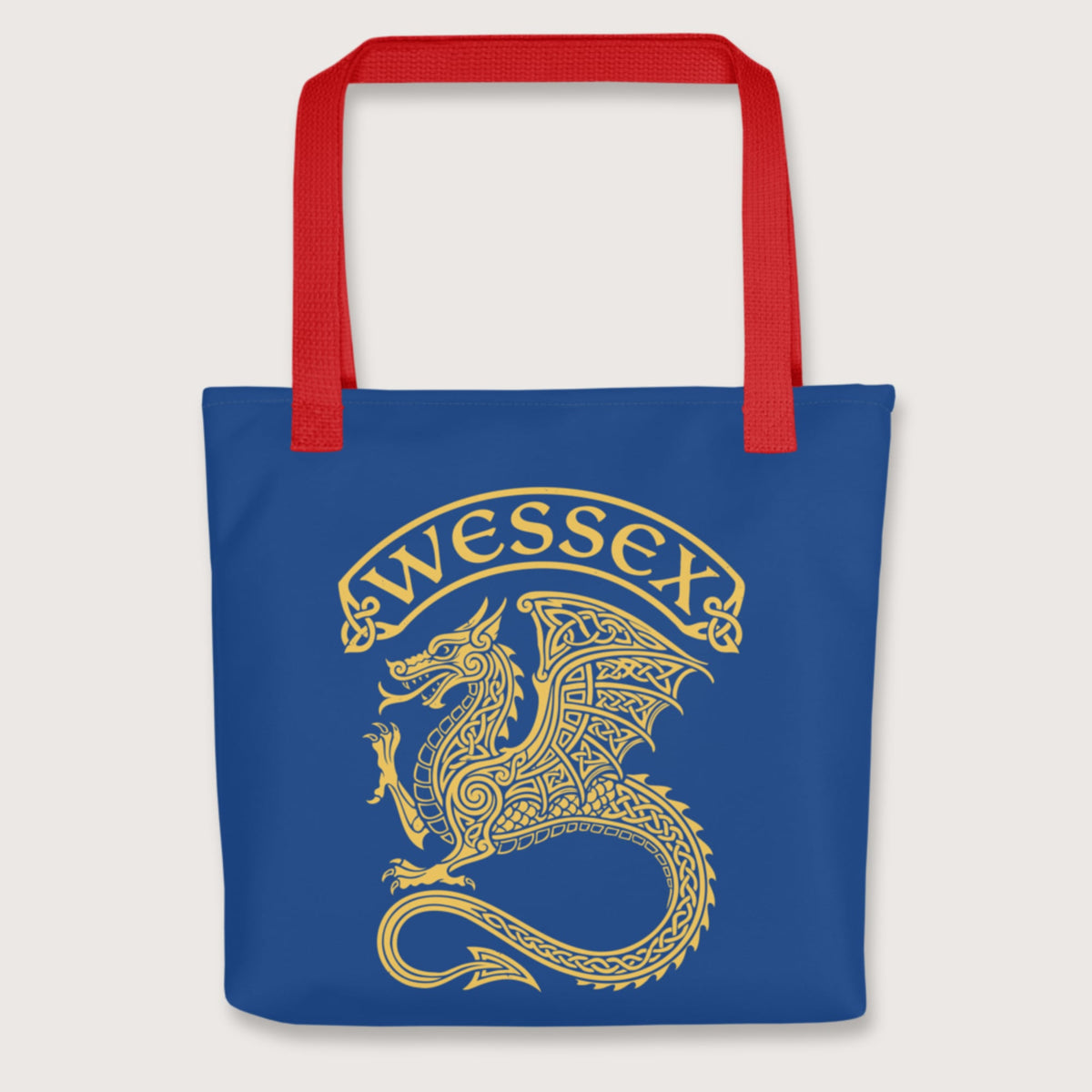 Red Wessex Dragon Bag - history buff gift by HistoHead
