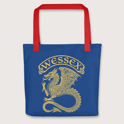 Red Wessex Dragon Bag - history buff gift by HistoHead