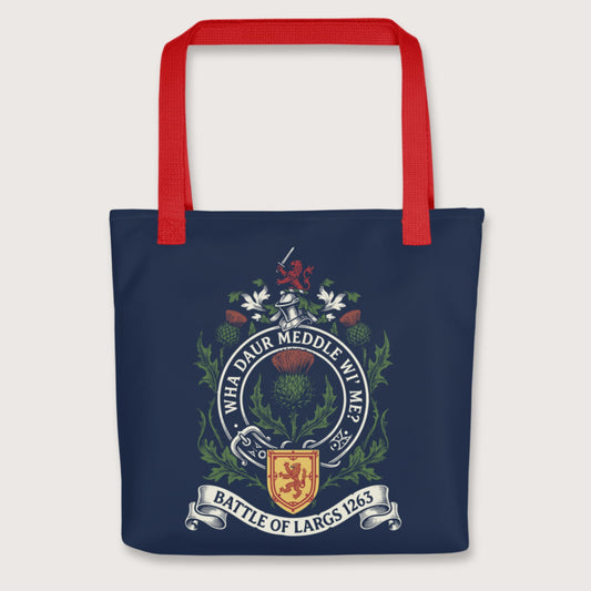 Red Scotland Battle of Largs 1263 Bag - history buff gift by HistoHead