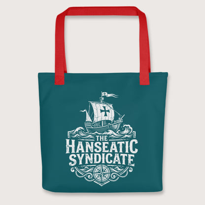 Red The Hanseatic Syndicate Bag - history buff gift by HistoHead