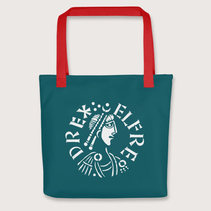 Red Alfred the Great Penny Bag - history buff gift by HistoHead