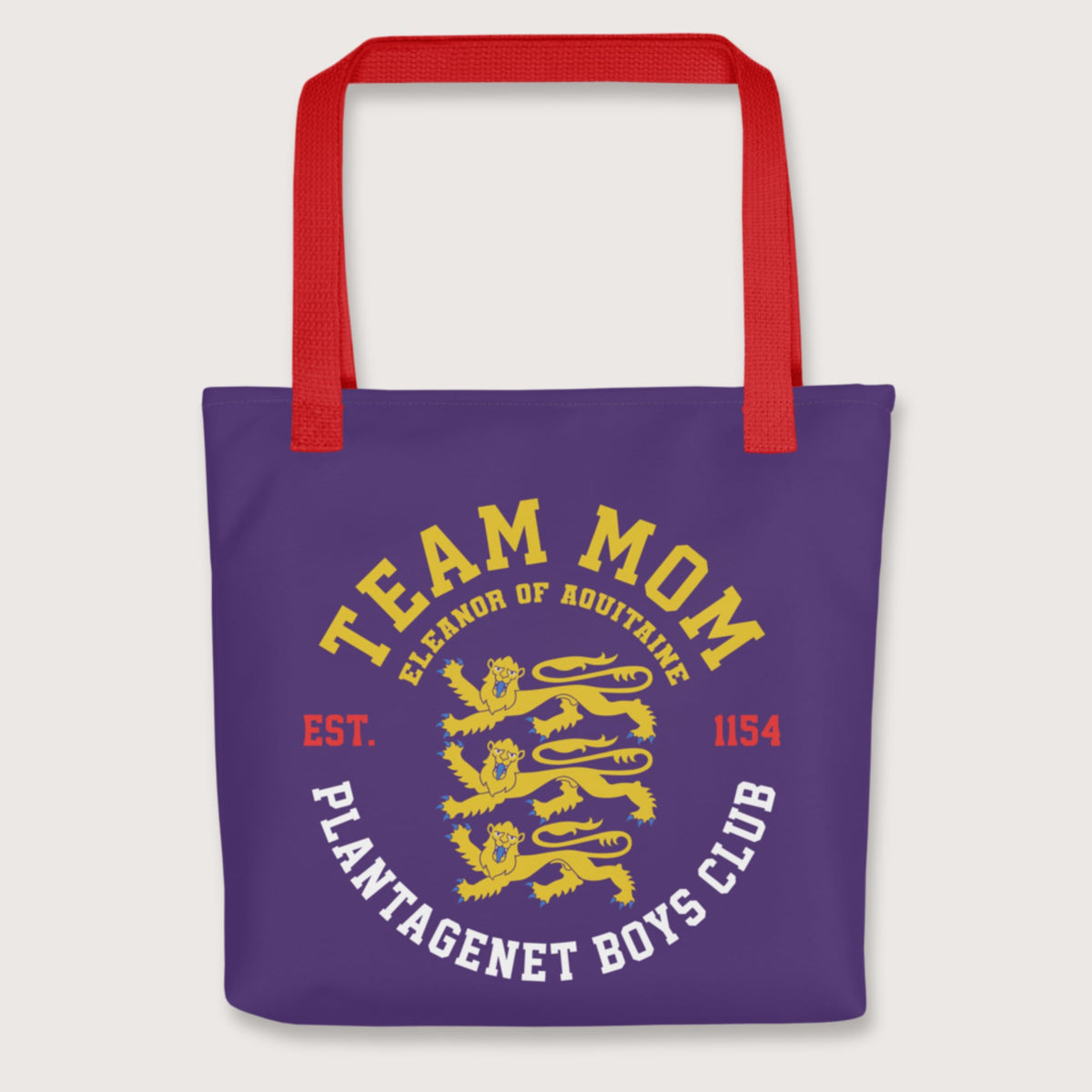 Red Team Mom Eleanor of Aquitaine Bag - history buff gift by HistoHead