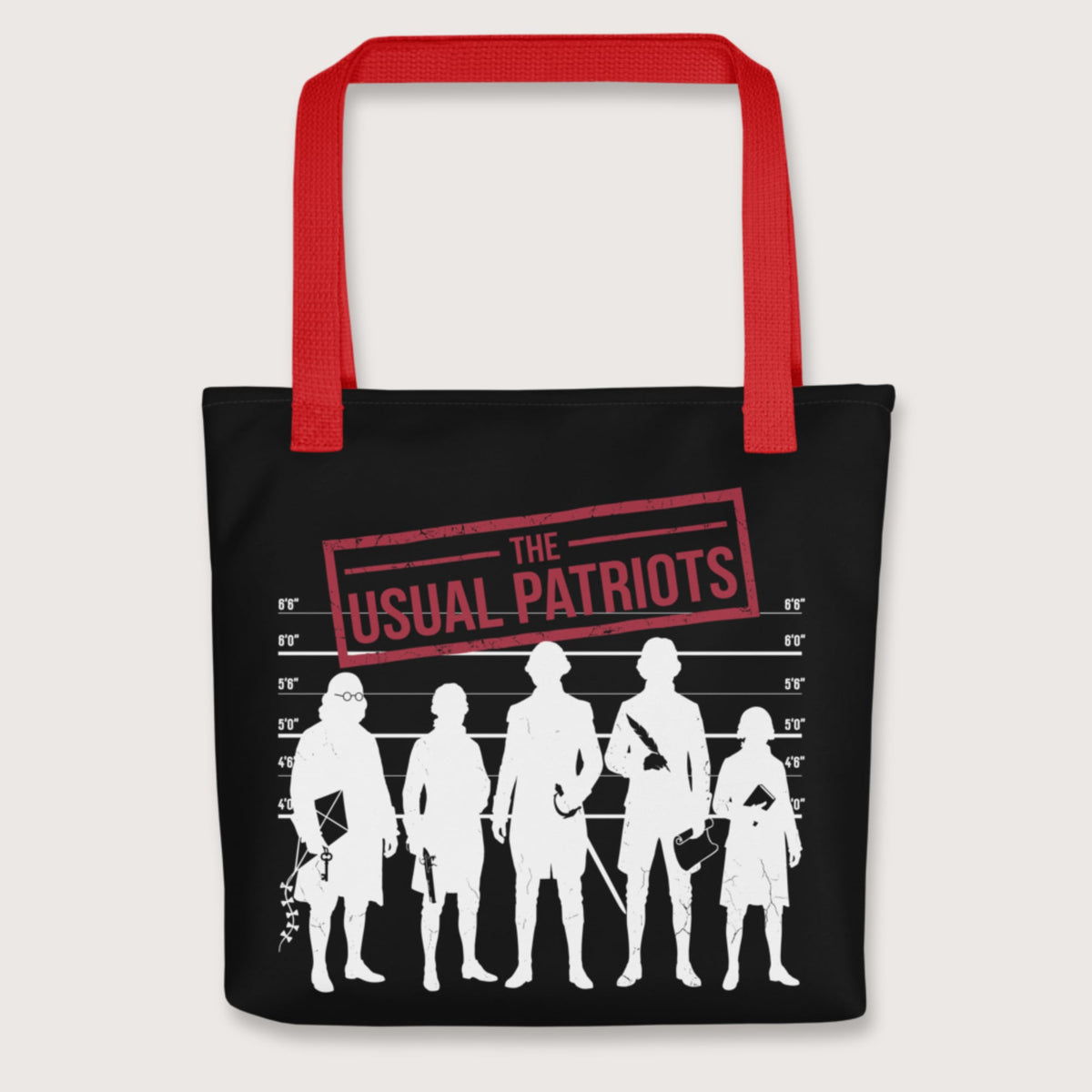 Red The Usual Patriots Bag - history buff gift by HistoHead