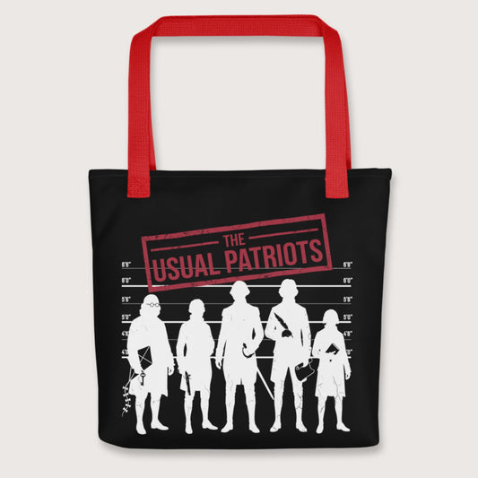 Red The Usual Patriots Bag - history buff gift by HistoHead