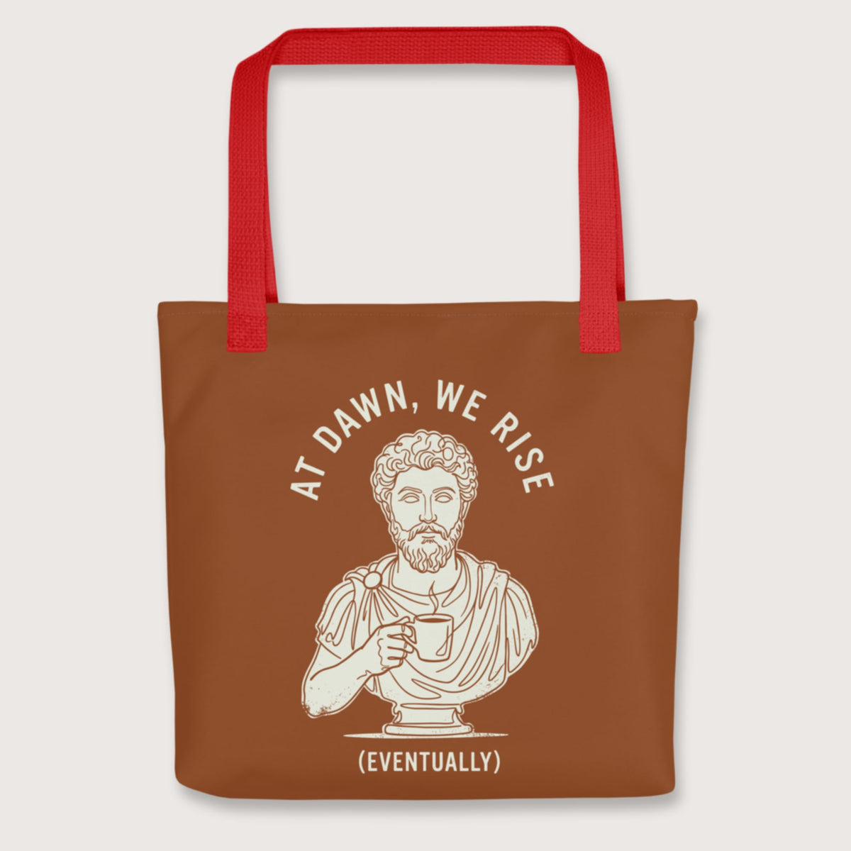 Red At Dawn We Rise Bag - history buff gift by HistoHead