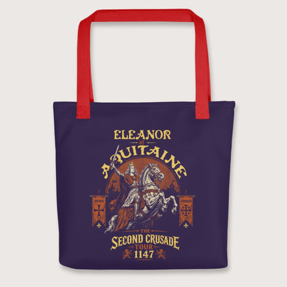 Red Eleanor of Aquitaine Second Crusade Tour Bag - history buff gift by HistoHead