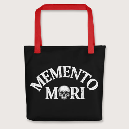 Red Memento Mori Bag - history buff gift by HistoHead