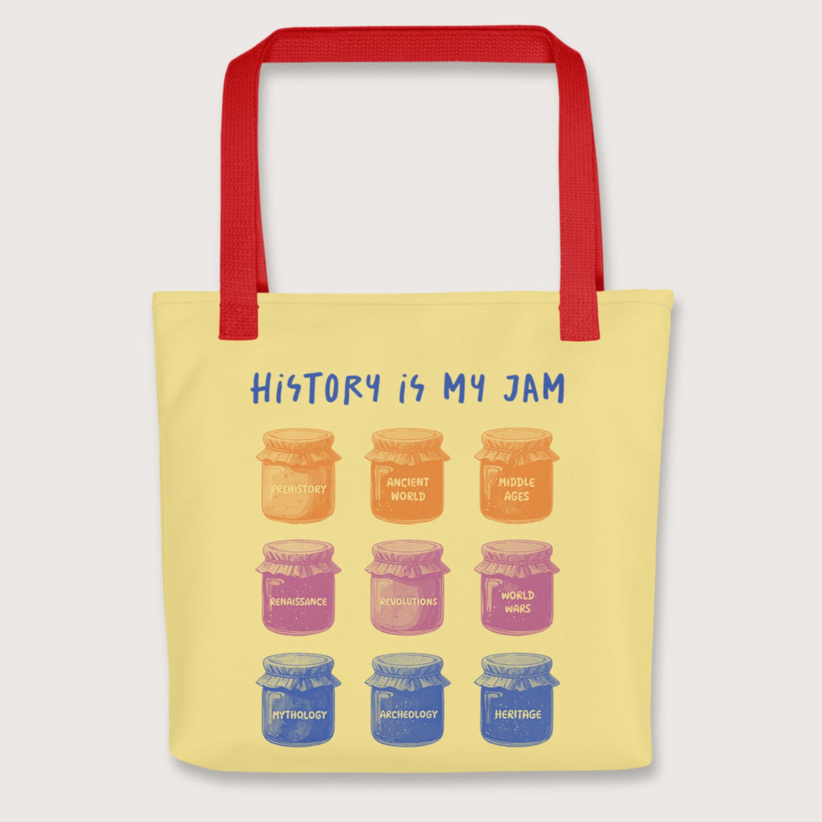 Red History Is My Jam Bag - history buff gift by HistoHead