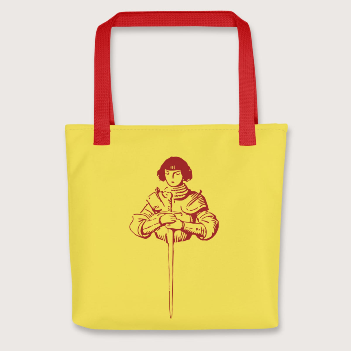 Red Joan of Arc Stamp Bag - history buff gift by HistoHead