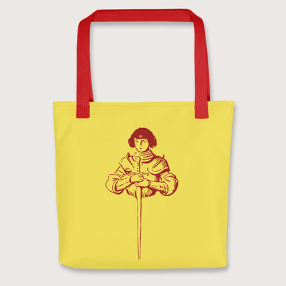 Red Joan of Arc Stamp Bag - history buff gift by HistoHead