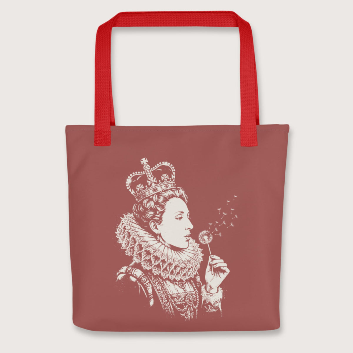 Red Elizabeth I Blowing Wishes Bag - history buff gift by HistoHead