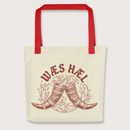 Red Wæs Hæl Bag - history buff gift by HistoHead