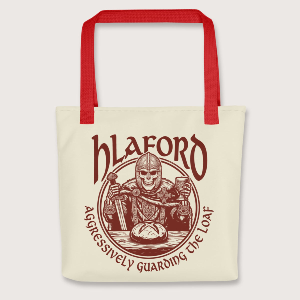 Red Hlaford Loaf Guardian Bag - history buff gift by HistoHead