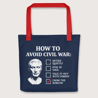 Red Caesar's Peace Plan Bag - history buff gift by HistoHead