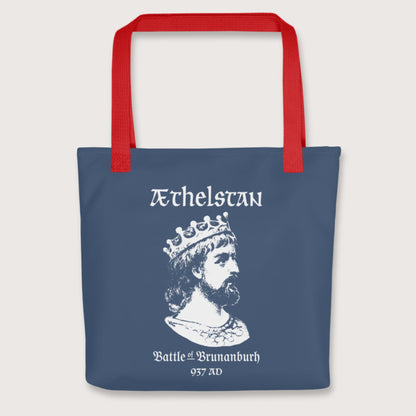 Red Æthelstan Battle of Brunanburh Bag - history buff gift by HistoHead