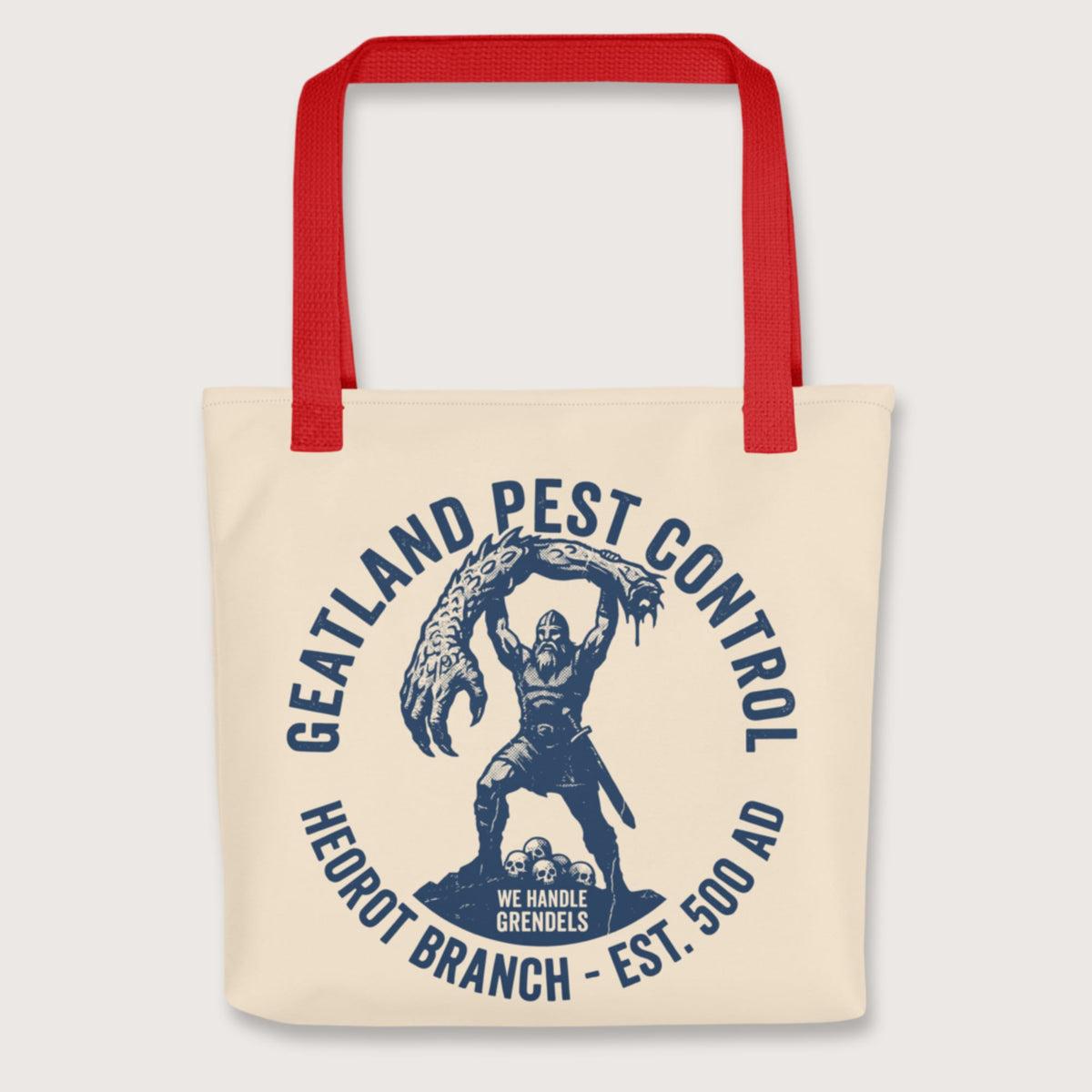 Red Geatland Pest Control Bag - history buff gift by HistoHead