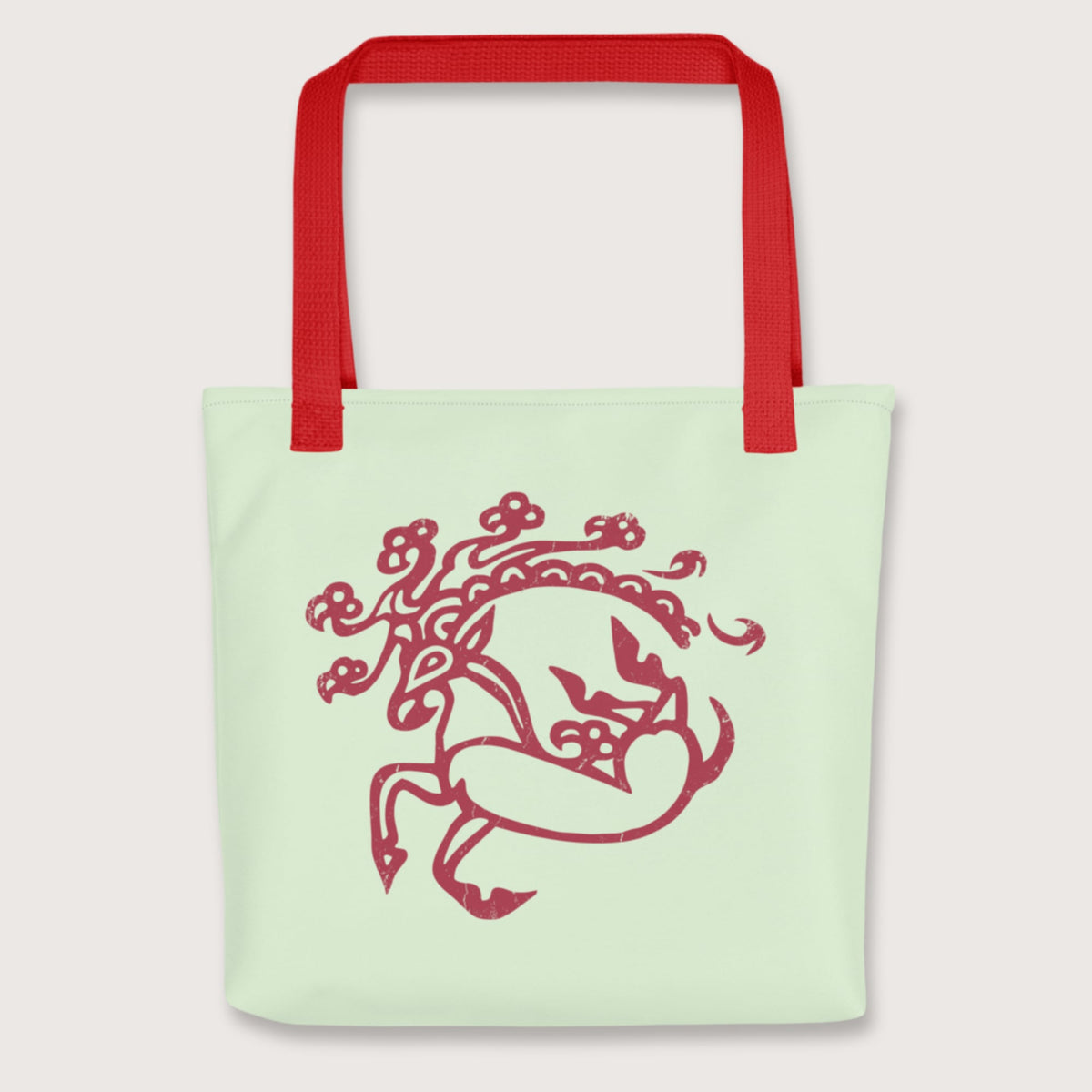 Red Siberian Ice Maiden Tattoo Bag - history buff gift by HistoHead