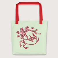 Red Siberian Ice Maiden Tattoo Bag - history buff gift by HistoHead