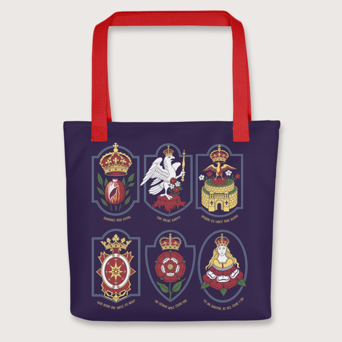 Red Six Wives Badges Bag - history buff gift by HistoHead