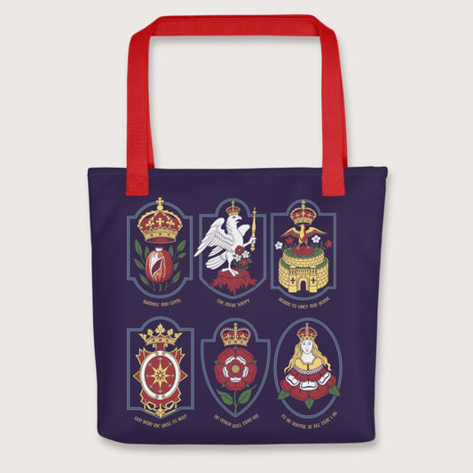 Red Six Wives Badges Bag - history buff gift by HistoHead