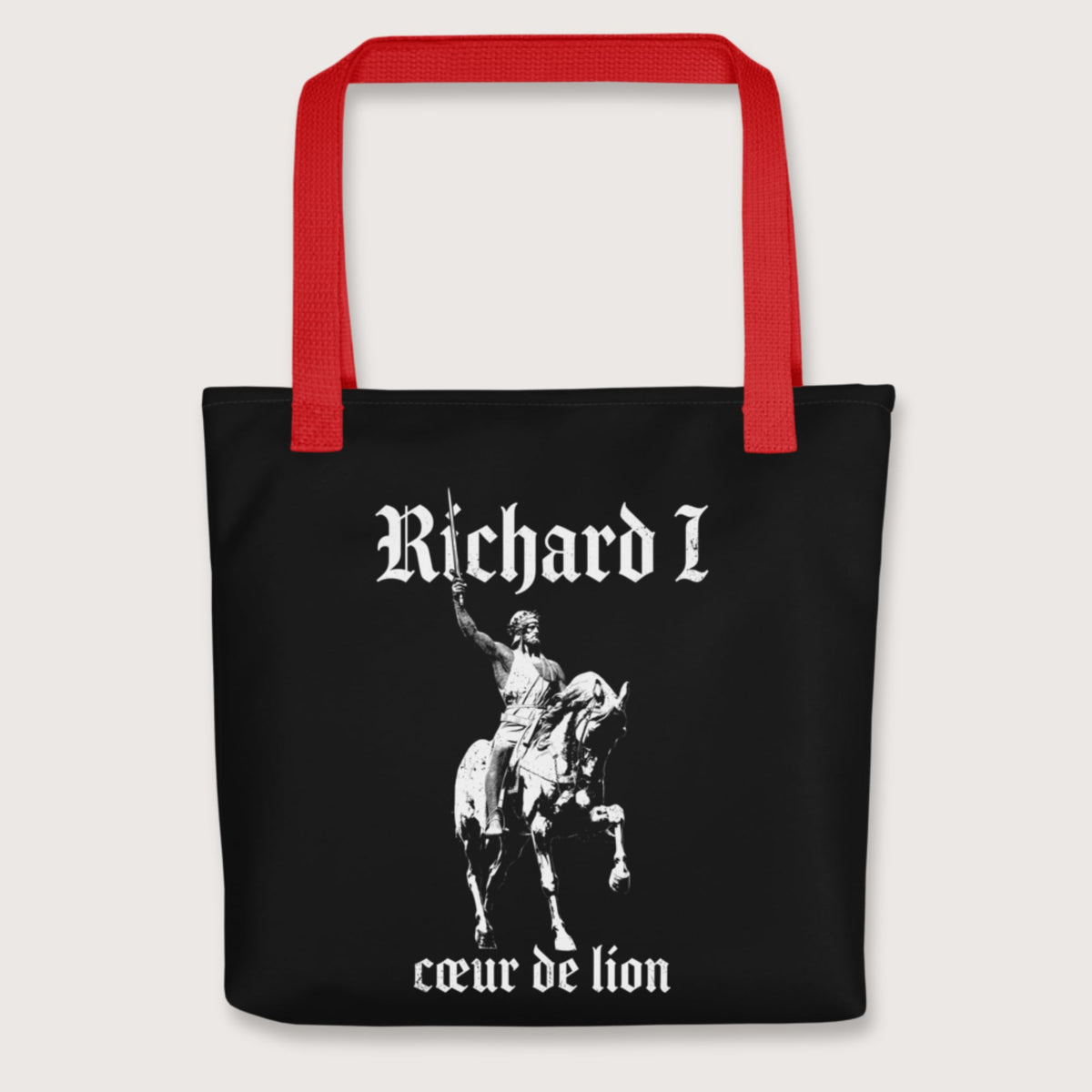 Red Richard I Coeur de Lion Bag - history buff gift by HistoHead