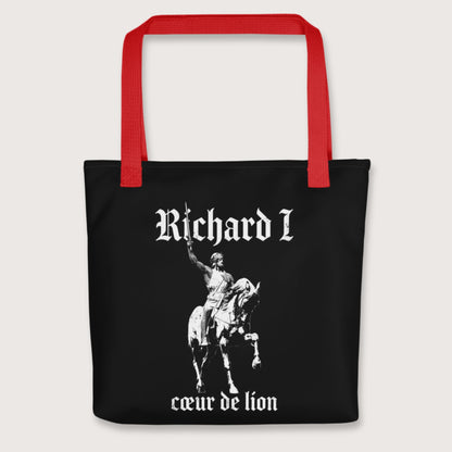 Red Richard I Coeur de Lion Bag - history buff gift by HistoHead