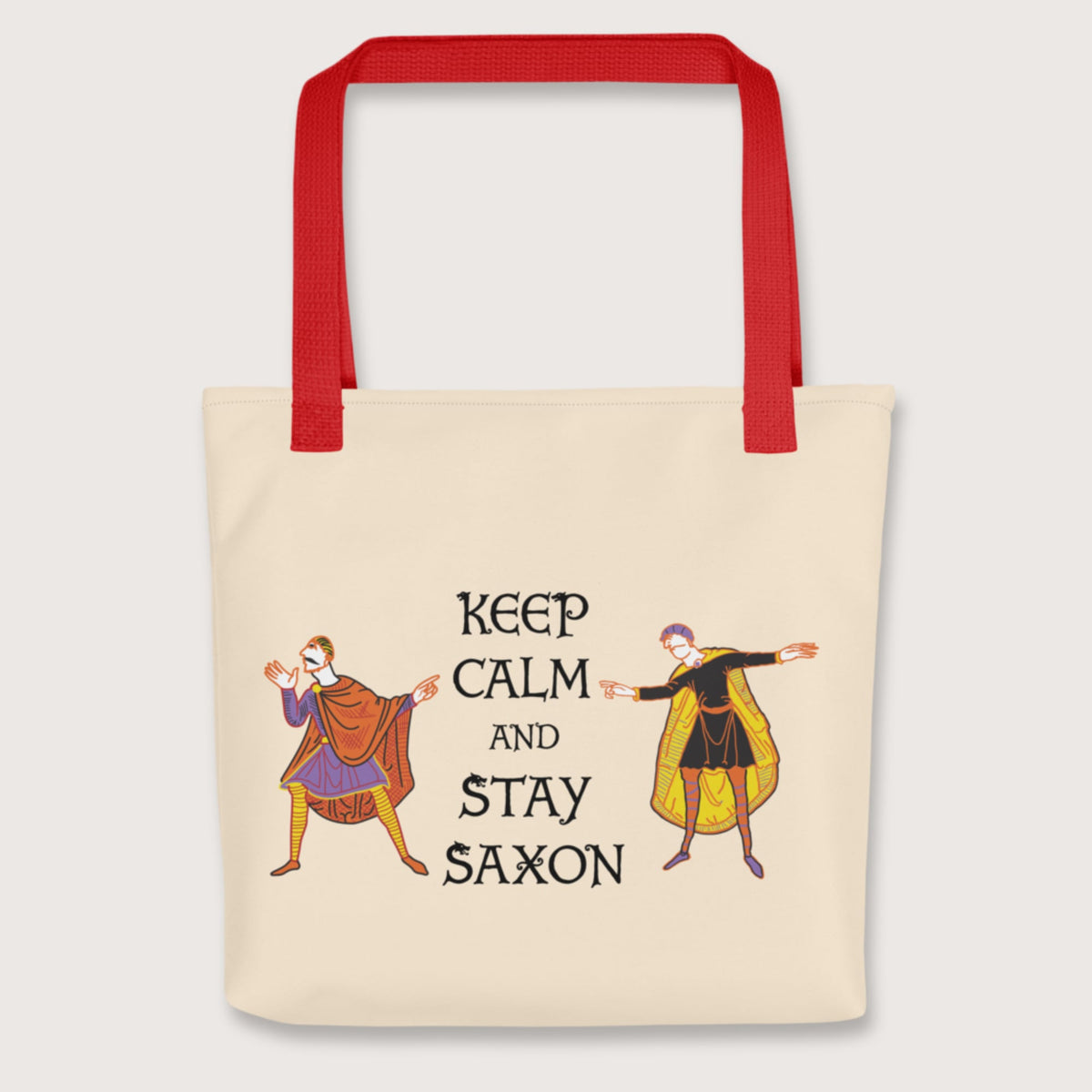 Red Harold Godwinson Keep Calm and Stay Saxon Bag - history buff gift by HistoHead