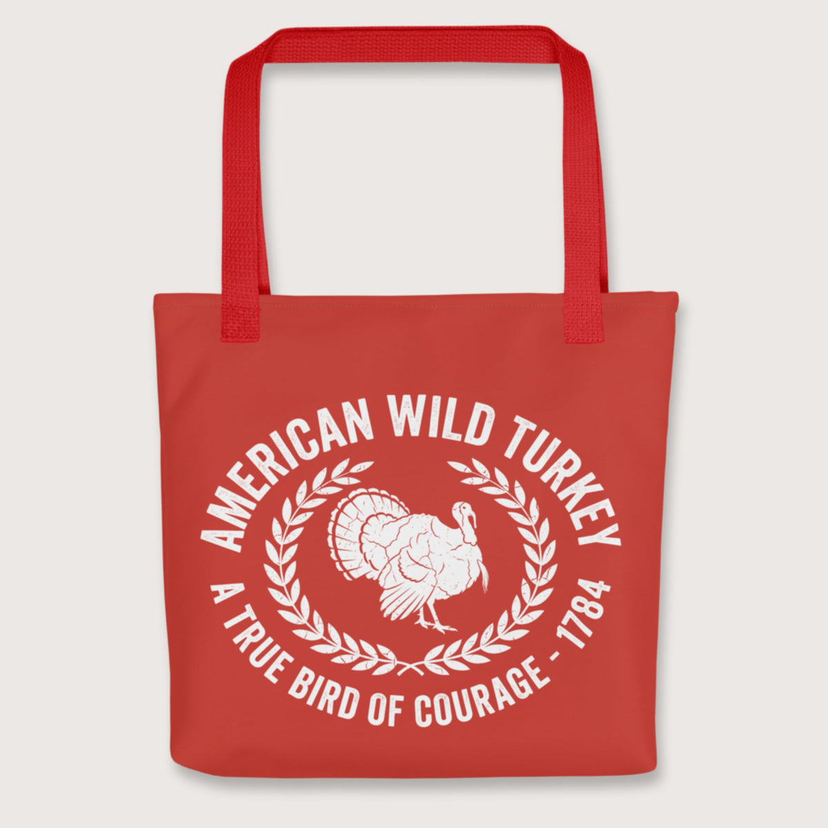 Red American Wild Turkey Bag - history buff gift by HistoHead