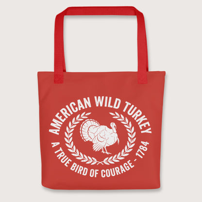 Red American Wild Turkey Bag - history buff gift by HistoHead