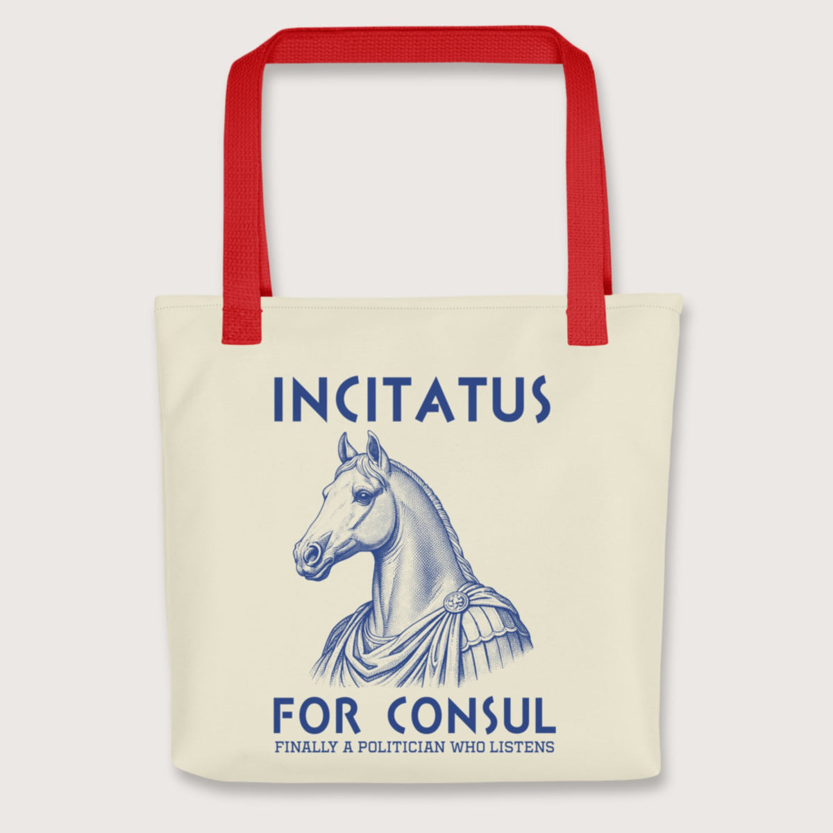 Red Incitatus For Consul Bag - history buff gift by HistoHead