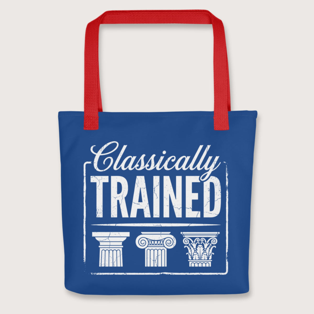 Red Classically Trained Bag - history buff gift by HistoHead