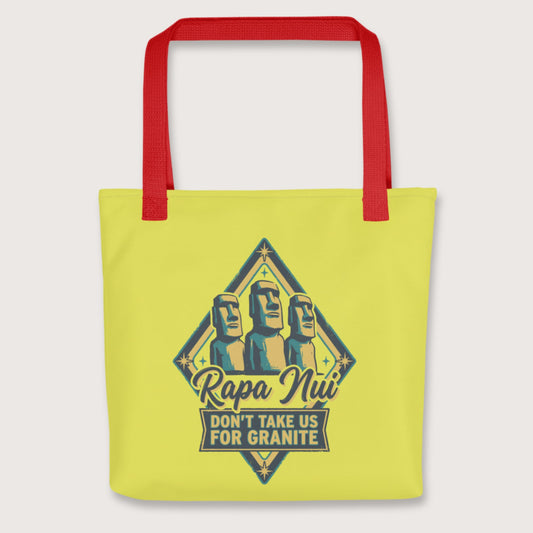 Red Rapa Nui Moai Bag - history buff gift by HistoHead