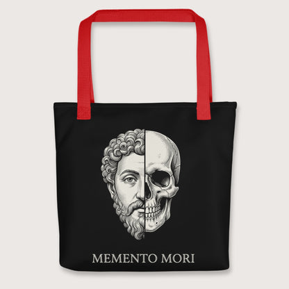 Red Marcus Aurelius Skull Bag - history buff gift by HistoHead